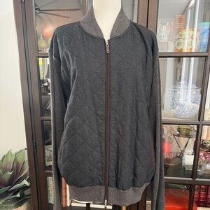 Peter Miller, Quilted Sweater Jacket, Men’s Large